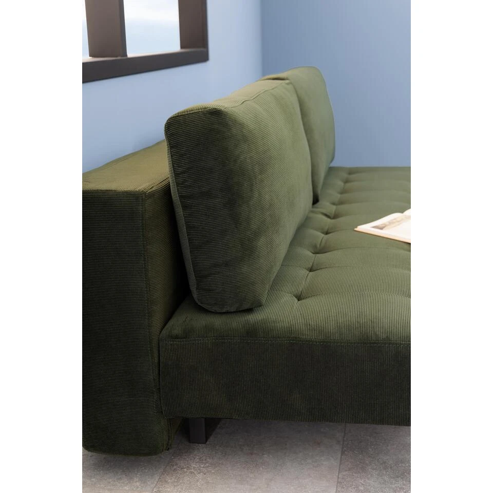 Sohome Slaapbank Andrews - Groen 4 Sohome Slaapbank Andrews - Groen - Afbeelding 2