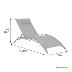 Happy Garden Zonnebedden GALAPAGOS - Groen - Aluminium 9 Happy Garden Zonnebedden GALAPAGOS - Groen - Aluminium -Meubelpromotie 1000094864 0104