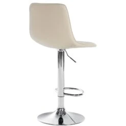 CLP Barkruk Lex Chroom Frame Kunstleer Crème 8 CLP Barkruk Lex Chroom Frame Kunstleer Crème -Meubelpromotie 1000095267 0102