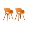 Keter Akola Tuinstoelen - 2 Stuks -56.5x55x80cm - Oranje 1 Keter Akola Tuinstoelen - 2 Stuks -56.5x55x80cm - Oranje -Meubelpromotie 1000095601