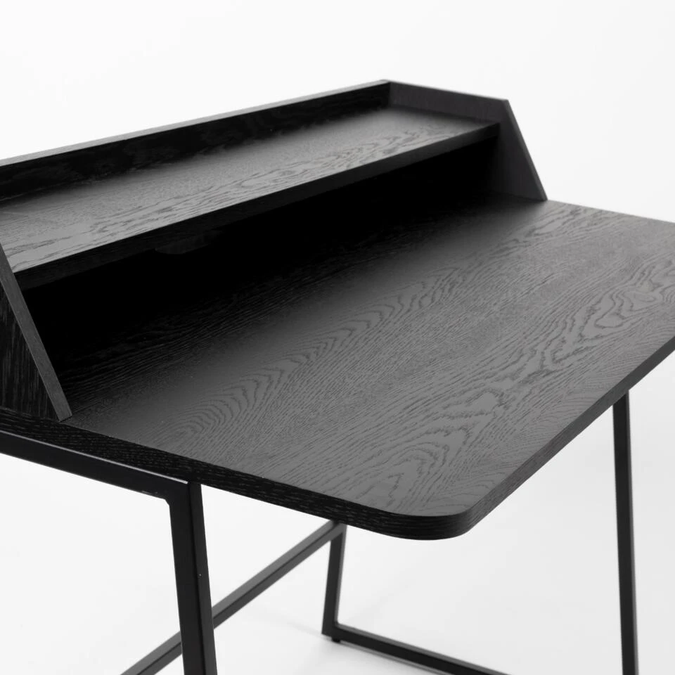 Puur Dalselv Bureau - Hout - Zwart 4 Puur Dalselv Bureau - Hout - Zwart - Afbeelding 2