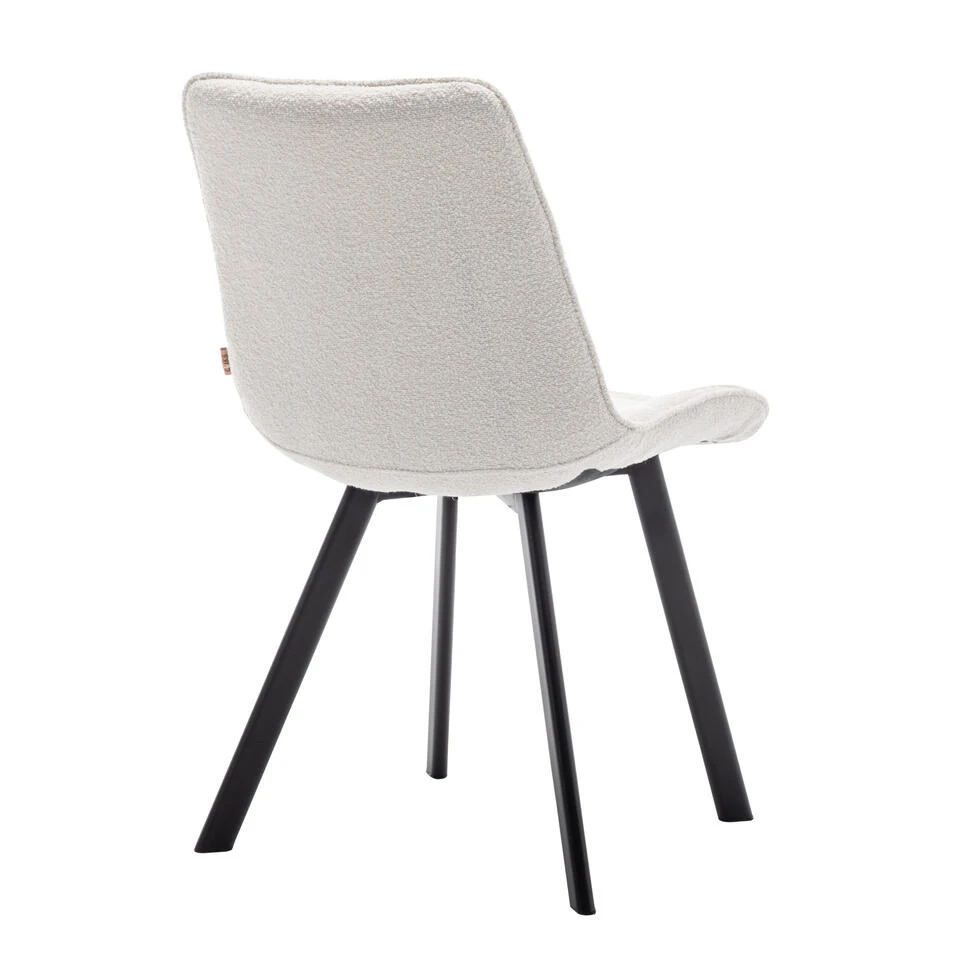 Furnihaus Eetkamerstoel Felix Boucle Creme 6 Furnihaus Eetkamerstoel Felix Boucle Creme - Afbeelding 4