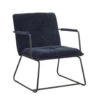 Fauteuil Hailey Donkerblauw Chenille - Stof - Blauw -Meubelpromotie 1000097055