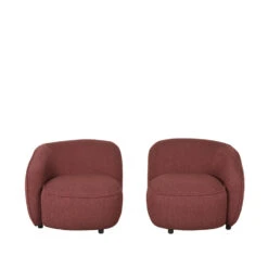 LABEL51 Fauteuil Livo Links - Winered - Boucle -Meubelpromotie 1000097883 0103