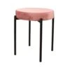 DS4U® Mika Velvet Kruk - Stof - Roze -Meubelpromotie 1000098397