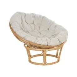SALVO - Fauteuil - Lichtbeige - Rotan