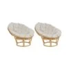 SALVO - Fauteuil Set Van 2 - Lichtbeige - Rotan -Meubelpromotie 1000109902