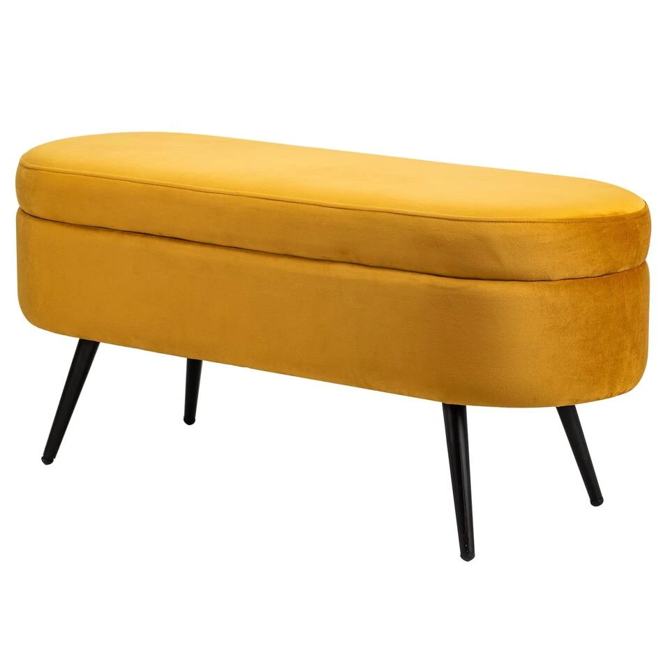 Bank Van Metaal En Geel Mosterdfluweel 3 Bank Van Metaal En Geel Mosterdfluweel
