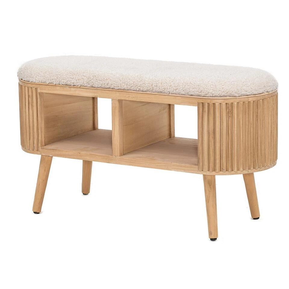 Bank Met Opbergruimte In Grenen En Witte Lussen 3 Bank Met Opbergruimte In Grenen En Witte Lussen