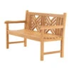 Les - Cross Bank Teak 150x64x92cm -Meubelpromotie 1000118254