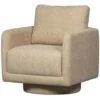 WOOOD Oscar Draaifauteuil - Chenille - Naturel - 64x78x79 2 WOOOD Oscar Draaifauteuil - Chenille - Naturel - 64x78x79 -Meubelpromotie 1000119163