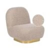 LOVIISA - Fauteuil - Beige - Polyester 1 LOVIISA - Fauteuil - Beige - Polyester -Meubelpromotie 1000121263