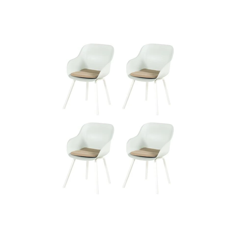Hartman Le Soleil Element Dining Armstoel - Cotton White - 4 St. 3 Hartman Le Soleil Element Dining Armstoel - Cotton White - 4 St.