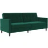 Hartford - 3-zits Slaapbank Donkergroen Fluweel 1 Hartford - 3-zits Slaapbank Donkergroen Fluweel -Meubelpromotie 1000127047