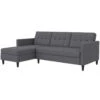 Hartford - 3-zits Hoekslaapbank In Grijs Stof