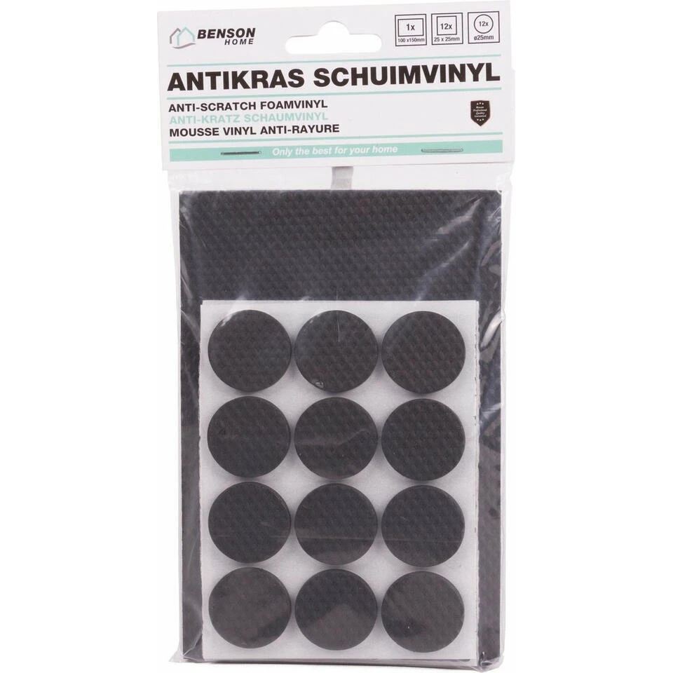 Benson Meubelvilt - 25 Delig - Kunststof - Grijs - Meubelbeschermers 3 Benson Meubelvilt - 25 Delig - Kunststof - Grijs - Meubelbeschermers