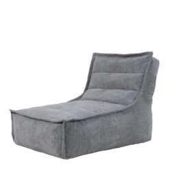 Icon Zitzak Lounger Otto - Corduroy Zitzak Volwassenen - Grijs