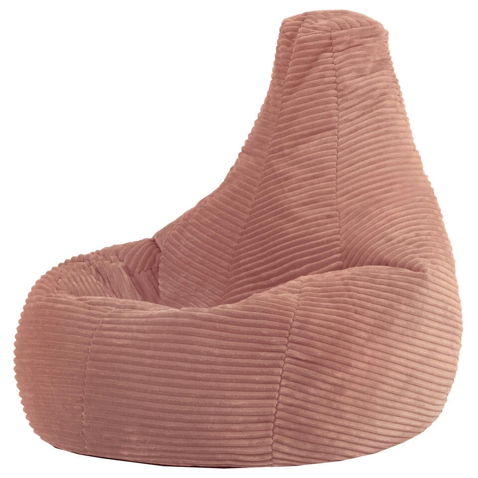 Icon Kinderzitzakken Dalton - Corduroy Zitzak - Oud Roze 3 Icon Kinderzitzakken Dalton - Corduroy Zitzak - Oud Roze