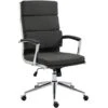 CLP Bureaustoel Cleveland Chroom Frame - Stof - Donkergrijs