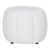 Poef Stof Off White - Zithoogte 38cm - Ø48x38cm - Paisley -Meubelpromotie 1000135719
