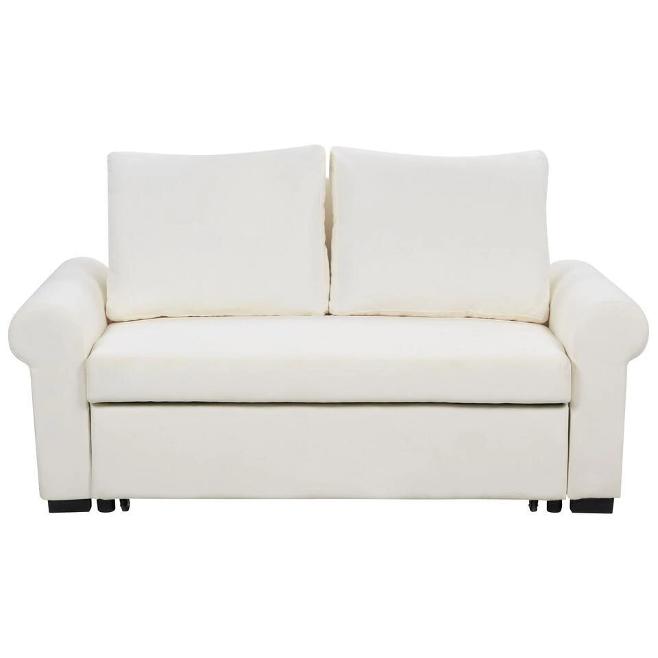 SILDA - Slaapbank - Crème - Polyester 3 SILDA - Slaapbank - Crème - Polyester