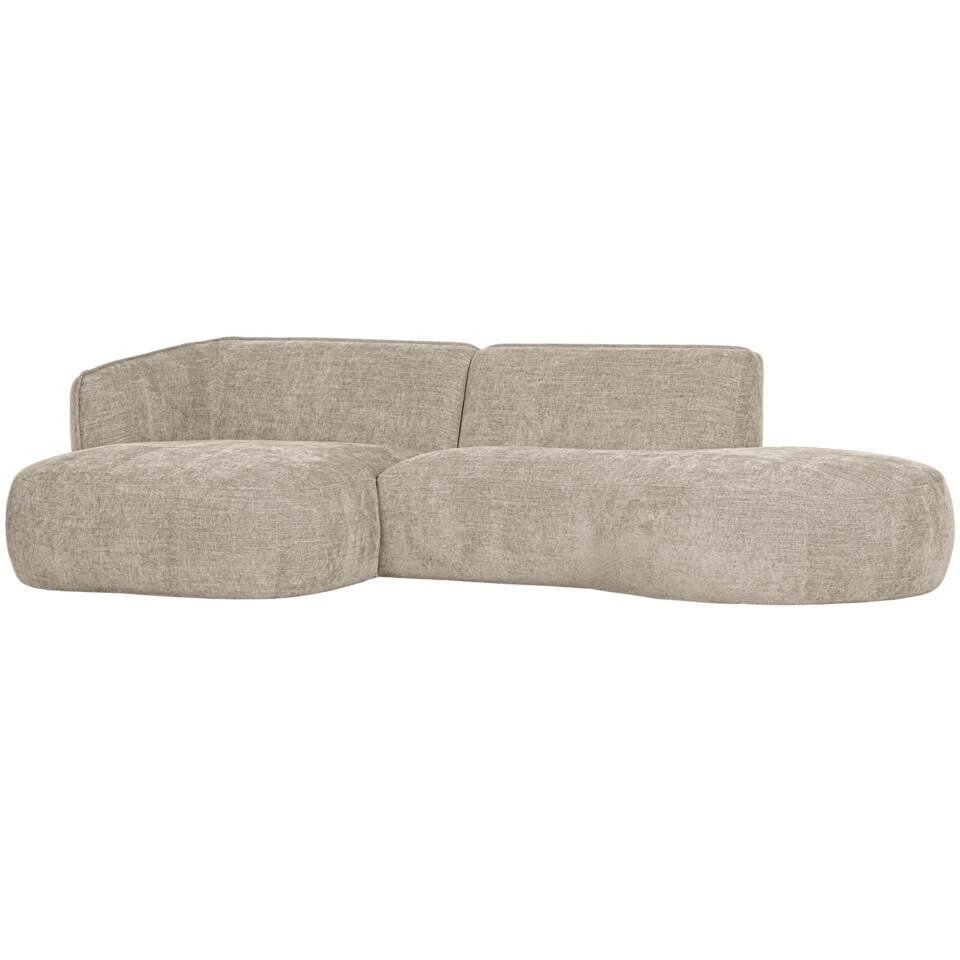 WOOOD Polly Chaise Longue - Polyester - Zand - 71x258x150/105 3 WOOOD Polly Chaise Longue - Polyester - Zand - 71x258x150/105