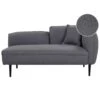 CHEVANNES - Chaise Longue - Donkergrijs - Bouclé 1 CHEVANNES - Chaise Longue - Donkergrijs - Bouclé -Meubelpromotie 1000142947
