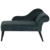 BIARRITZ - Chaise Longue - Groen - Rechterzijde - Fluweel 1 BIARRITZ - Chaise Longue - Groen - Rechterzijde - Fluweel -Meubelpromotie 1000142961