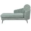 ALLIER - Chaise Longue - Groen - Rechterzijde - Bouclé -Meubelpromotie 1000142966
