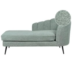 ALLIER - Chaise Longue - Groen - Rechterzijde - Bouclé