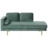 MIRAMAS - Chaise Longue - Groen - Linkerzijde - Fluweel 2 MIRAMAS - Chaise Longue - Groen - Linkerzijde - Fluweel -Meubelpromotie 1000142983
