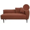CHEVANNES - Chaise Longue - Donkerrood - Bouclé -Meubelpromotie 1000143042
