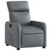 VidaXL - Fauteuil - Grijs - Kunstleer 2 VidaXL - Fauteuil - Grijs - Kunstleer -Meubelpromotie 1000143707