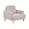 TUVE - Fauteuil - Taupe - Polyester -Meubelpromotie 1000144235