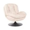 NOLVIK - Fauteuil - Beige - Fluweel 2 NOLVIK - Fauteuil - Beige - Fluweel -Meubelpromotie 1000144254