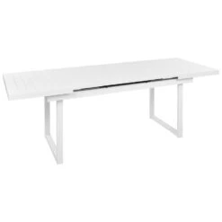 VALCANETTO - Tuintafel - Wit - 90 X 180/240 Cm - Aluminium