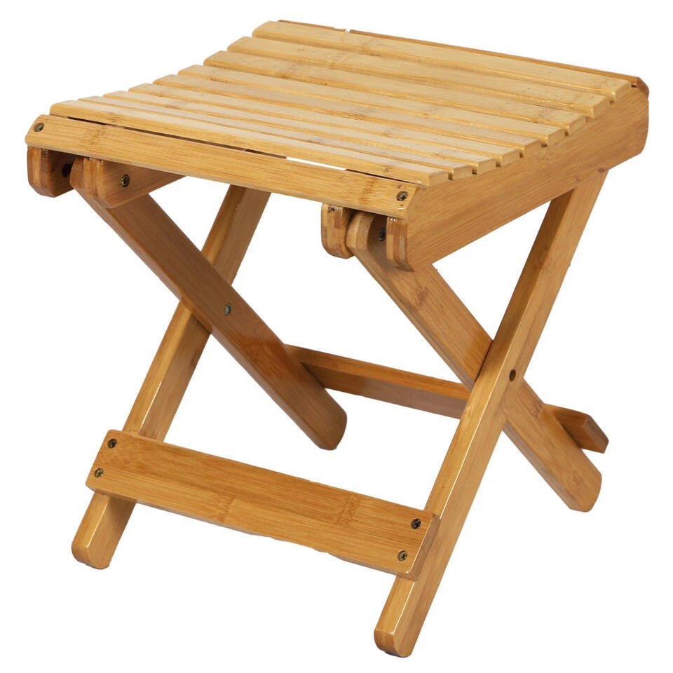 Merkloos Urban Living Bijzet Kruk - Inklapbare Kruk - Bamboe - 28 X 31 Cm 3 Merkloos Urban Living Bijzet Kruk - Inklapbare Kruk - Bamboe - 28 X 31 Cm