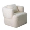Draaifauteuil Beige Fluffy - Zithoogte 43cm - Ollie