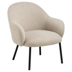 Fauteuil Beige - Zithoogte 43cm - 70x75x75cm - Rollo