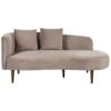 CHAUMONT - Chaise Longue - Taupe - Linkerzijde - Fluweel 2 CHAUMONT - Chaise Longue - Taupe - Linkerzijde - Fluweel -Meubelpromotie 1000154403