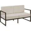Tectake - Tuin-loungebank Comosa, 2-zits, Ultradikke Kussens, Bruin / Beige 2 Tectake - Tuin-loungebank Comosa, 2-zits, Ultradikke Kussens, Bruin / Beige -Meubelpromotie 1000156598