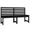 VidaXL - Tuinbank - Zwart - Grenenhout - 157.5 Cm -Meubelpromotie 1000163392