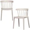WOOOD Bliss Tuinstoelen - Plant Fiber - Off White Melange - Set Van 2 -Meubelpromotie 1000165010