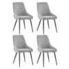 Eetkamerstoelen Set Van 4 - Oscar - Taupe - Stof 2 Eetkamerstoelen Set Van 4 - Oscar - Taupe - Stof -Meubelpromotie 1000165346