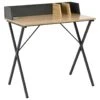 Bureau Carl 80x50x72.5cm - Eikdecor/donkergrijs 2 Bureau Carl 80x50x72.5cm - Eikdecor/donkergrijs -Meubelpromotie 1000167621