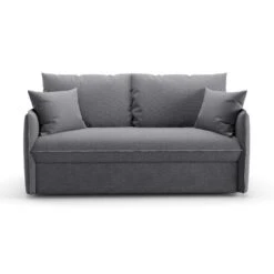 CALICOSY - Slaapbank MIRA - Grijs - 90x185x104 Cm