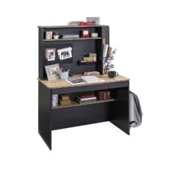 New York - Bureau - Tienerkamer - 58x110x146 Cm - Zwart