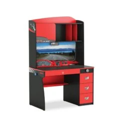 Cilek Champion Racer - Autobureau - Jongenskamer - 69x116x174 Cm - Rood