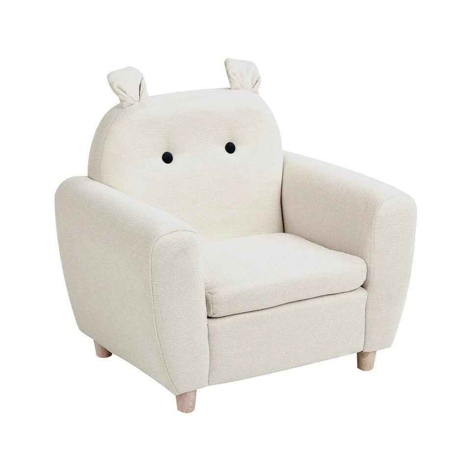 MARIBO - Kinderfauteuil - Beige - Linnen 3 MARIBO - Kinderfauteuil - Beige - Linnen