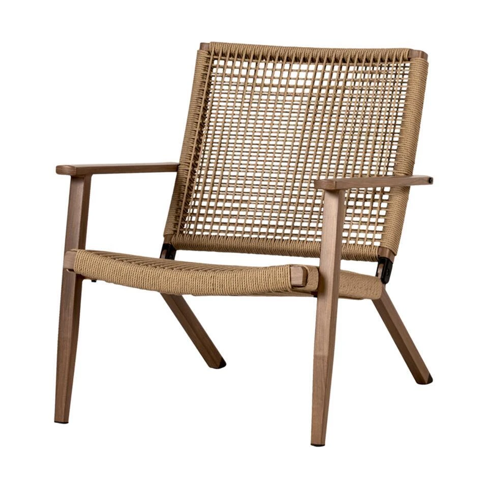 Lisomme Dion Rotan Tuinstoel Met Armleuningen - Bruin 3 Lisomme Dion Rotan Tuinstoel Met Armleuningen - Bruin